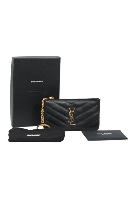 ysl monogram key pouch|ysl keychain pouch.